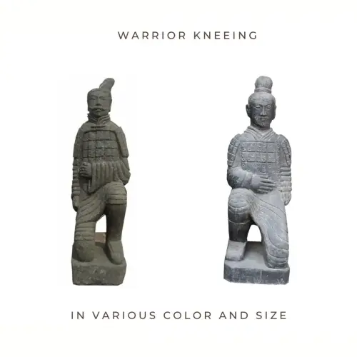 Product image of the product “Warrior kneeing, in the sizes from 60cm to 150cm. Natural and Antique finish ”